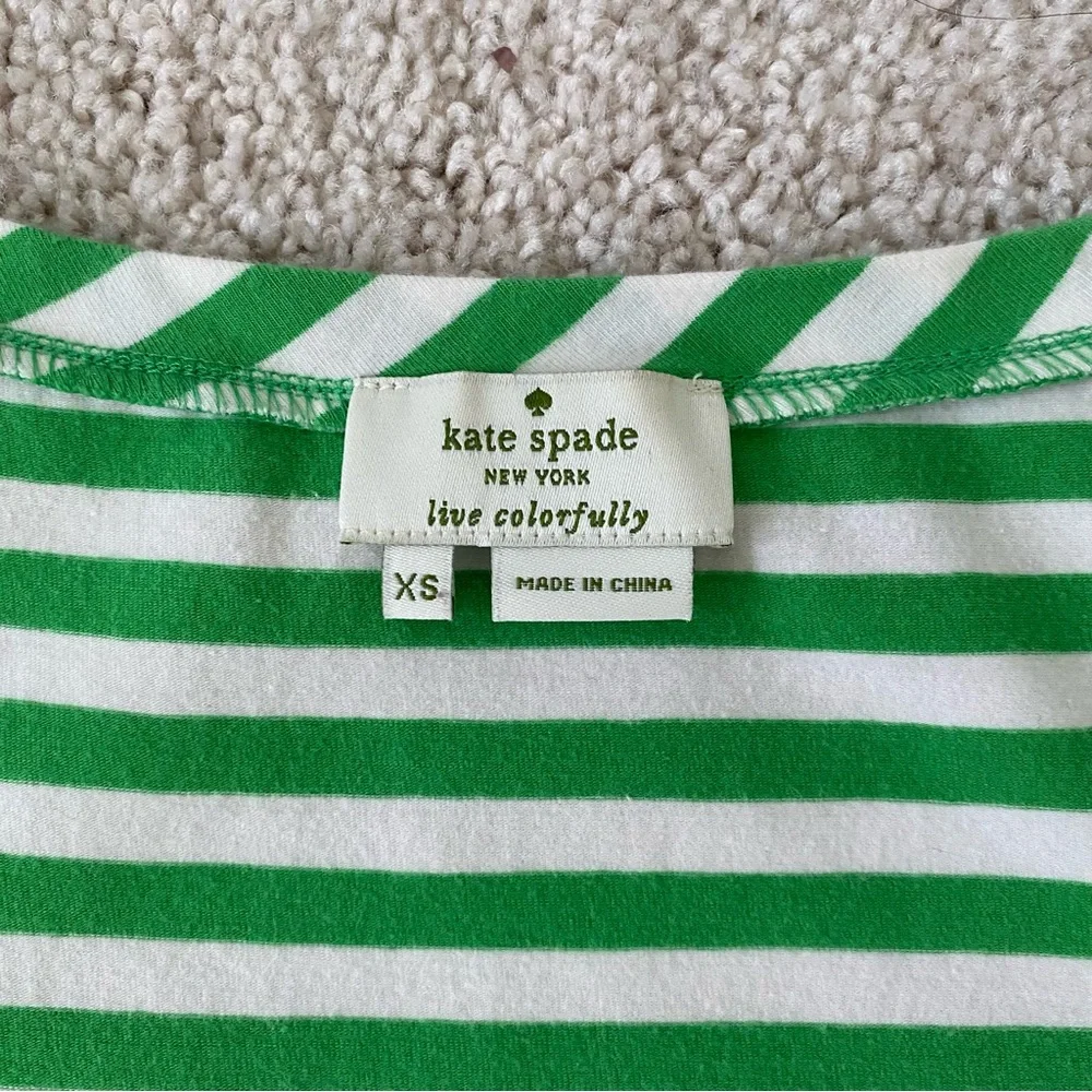 Kate Spade Women’s Green Striped Tank Top